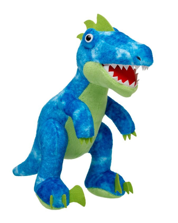 T-Rex Cafe | Blue & Green Raptor | 16" Build-A-Dino Plush