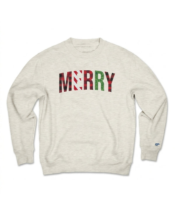 Holiday Collection | Merry Patchwork | Adult Crewneck