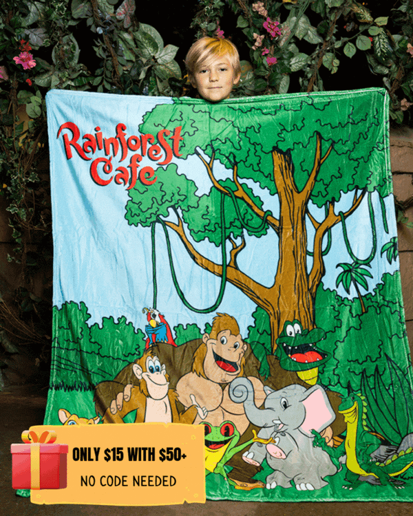 Rainforest Cafe | Wild Bunch | Plush Blanket