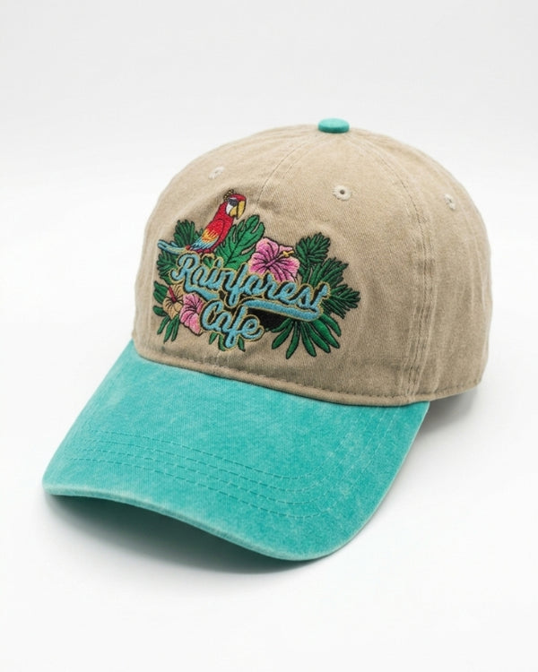 Rainforest Cafe | Rio Hibiscus Embroidery | Adult Cap