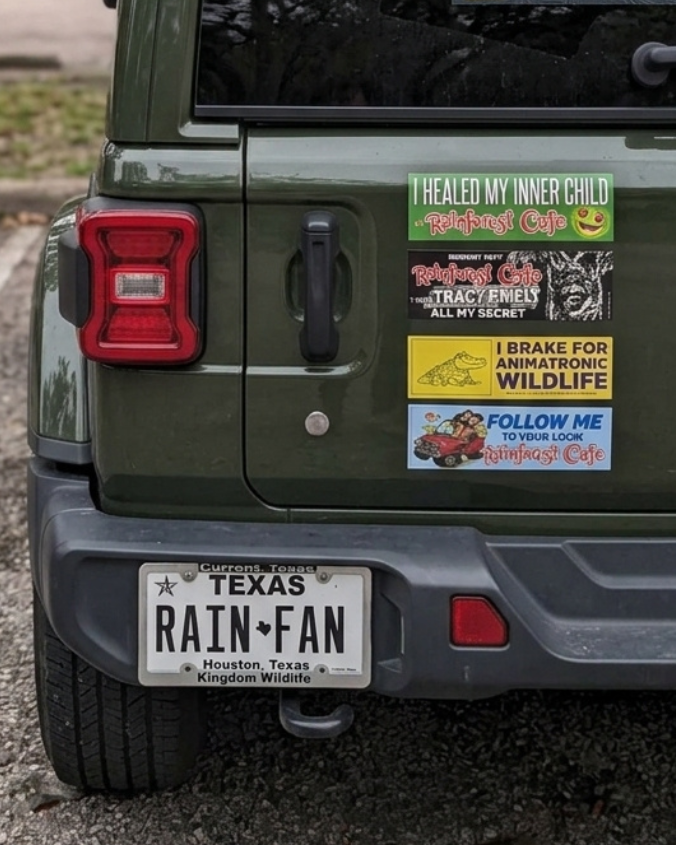 Rainforest Cafe | Brake For Animatronic Wildlife | Bumper Sticker