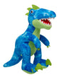T-Rex Cafe | Blue & Green Raptor | 16" Build-A-Dino Plush