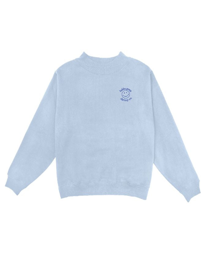 Bubba Gump | Smiley Face Embroidery | Adult Crewneck