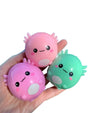 Top Trenz | Sticky Bubble Blobbies Baby Axolotls | Fidget Toy 3-Pack