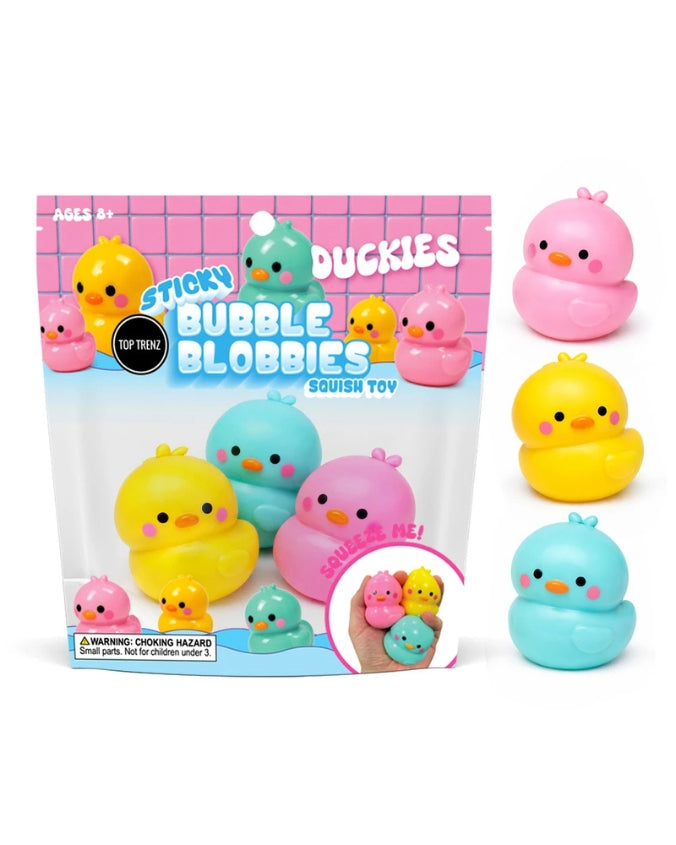 Top Trenz | Sticky Bubble Blobbies Ducks | Fidget Toy 3-Pack