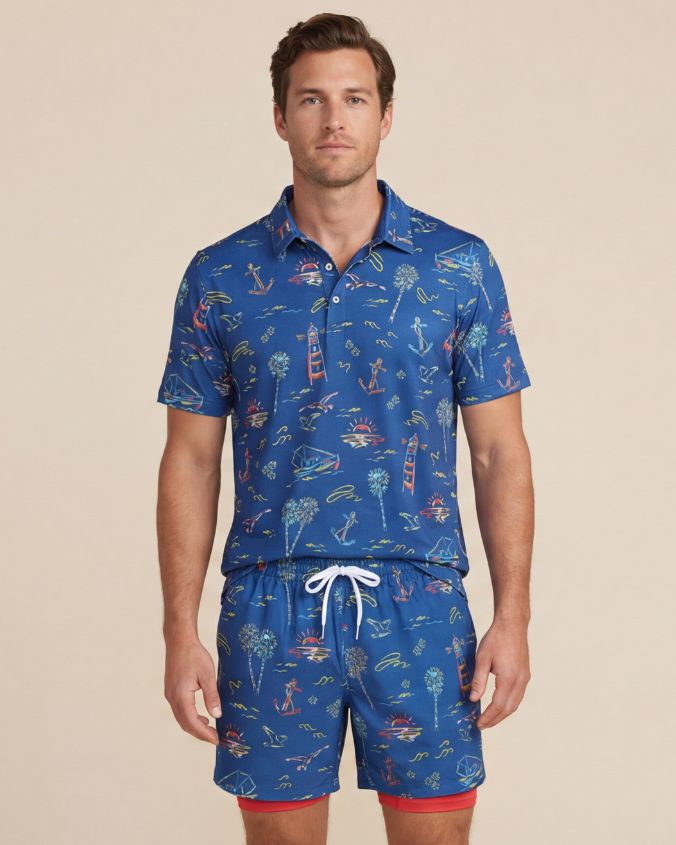 Chubbies x Bubba Gump | Tropical | Men's Polo