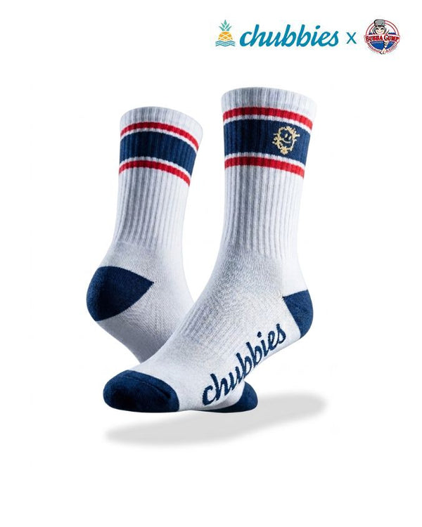 Chubbies x Bubba Gump | SOCKS SMILEY | WHITE