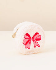 Darling Effect | Red Bow | Circle Pouch