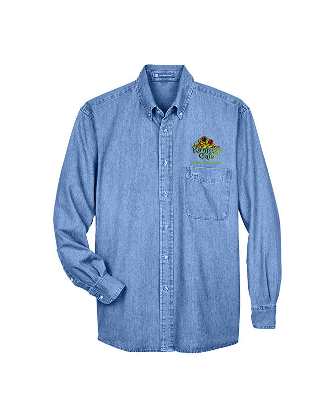 Rainforest Cafe x The Empire State Building | Cha Cha Embroidered | Adult Button Down