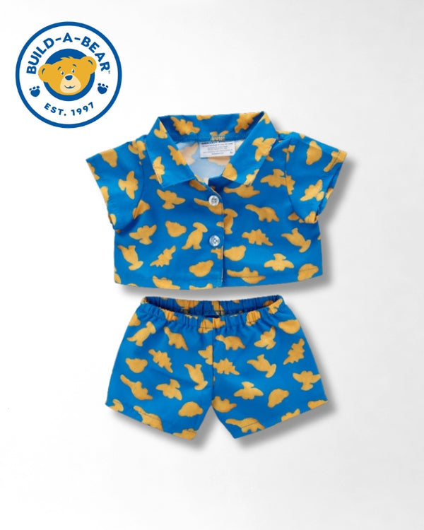 T-Rex Cafe X Build-A-Bear | Happy Nuggets  | Dino Plush 2-piece set
