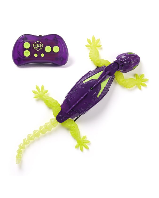 HEX BOTS | Glow in The Dark | Cecko Robot Crawler Toy