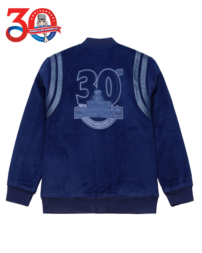 Mitchell & Ness x Bubba Gump | 30th Anniversary Quotes Lined | Varsity Jacket