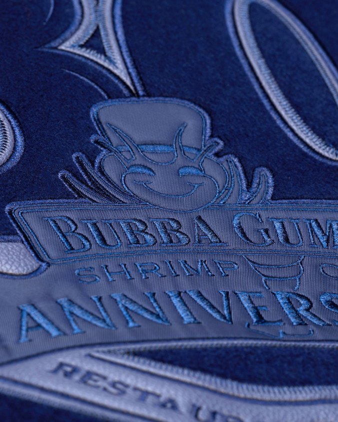 Mitchell & Ness x Bubba Gump | 30th Anniversary Quotes Lined | Varsity Jacket