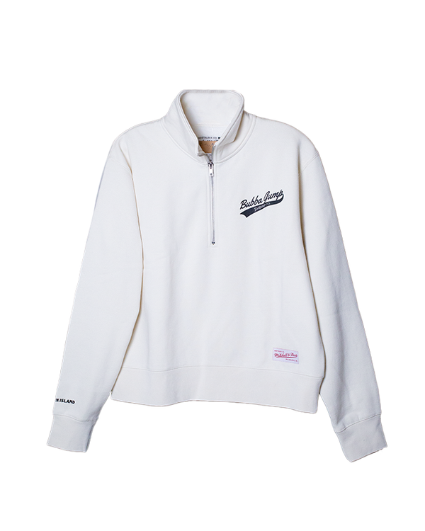 Bubba Gump x Mitchell & Ness | Black Logo | Ladies Quarter Zip Jacket