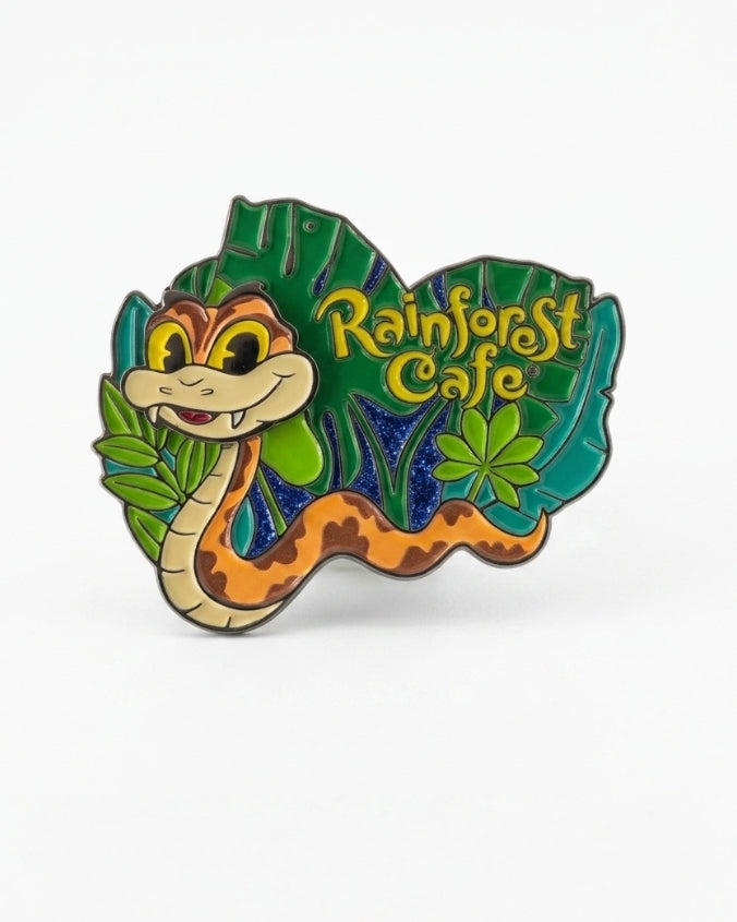 Rainforest Cafe | Julius The Snake Tropical Leaf| Enamel Magnet