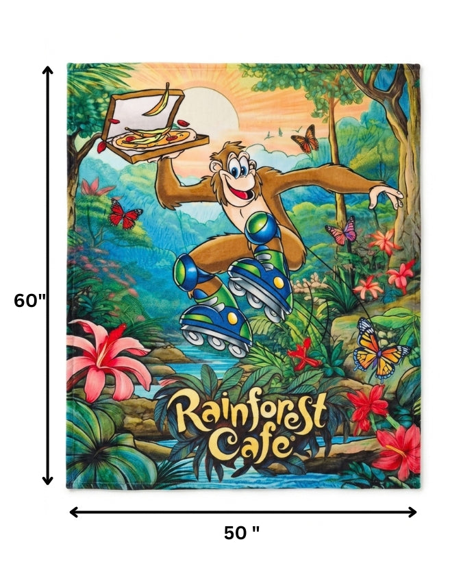 Rainforest Cafe | Skating Ozzie | Plush Blanket