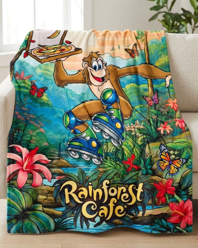 Rainforest Cafe | Skating Ozzie | Plush Blanket
