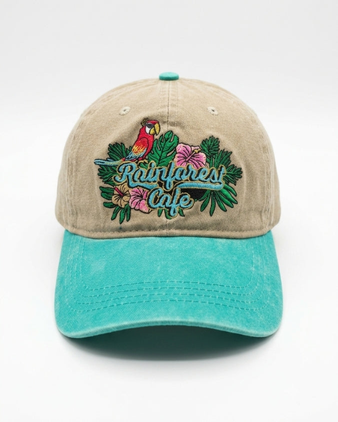 Rainforest Cafe | Rio Hibiscus Embroidery | Adult Cap