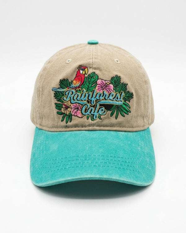 Rainforest Cafe | Rio Hibiscus Embroidery | Adult Cap