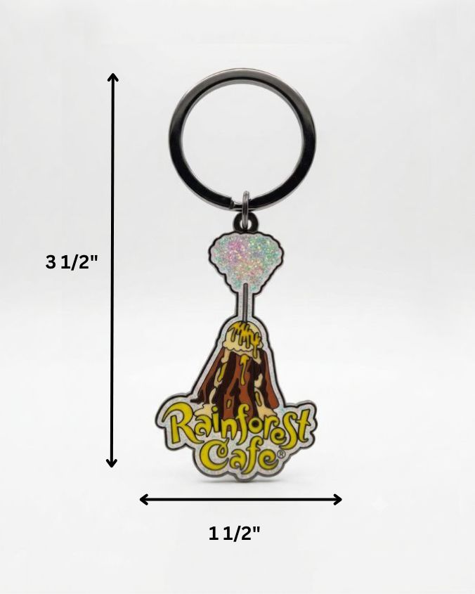 Rainforest Cafe | Birthday Sparkling Volcano Cake | Keychain