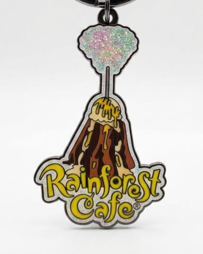 Rainforest Cafe | Birthday Sparkling Volcano Cake | Keychain