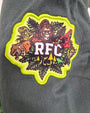 Colorful patch with 'RFC' logo on a gray background