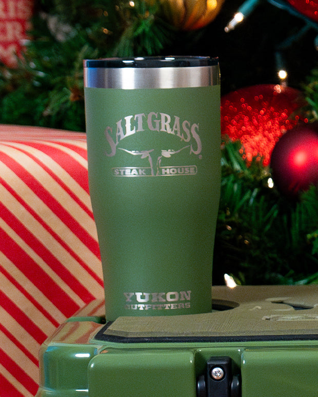 Saltgrass | Logo | Green Tumbler