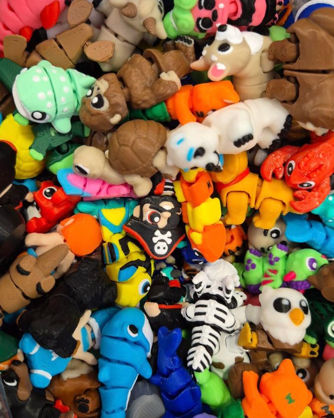 Wigglitz | The Original Collectable 3D Printed Figurines | 10 Pc. Mystery Pack