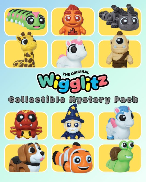 Wigglitz | The Original Collectable 3D Printed Figurines | 10 Pc. Mystery Pack