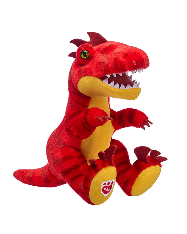 T-Rex Cafe | Red Raptor | 15" Build-A-Dino Plush