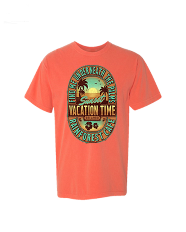 Rainforest Cafe | Sunset Vacation Time | Adult Tee