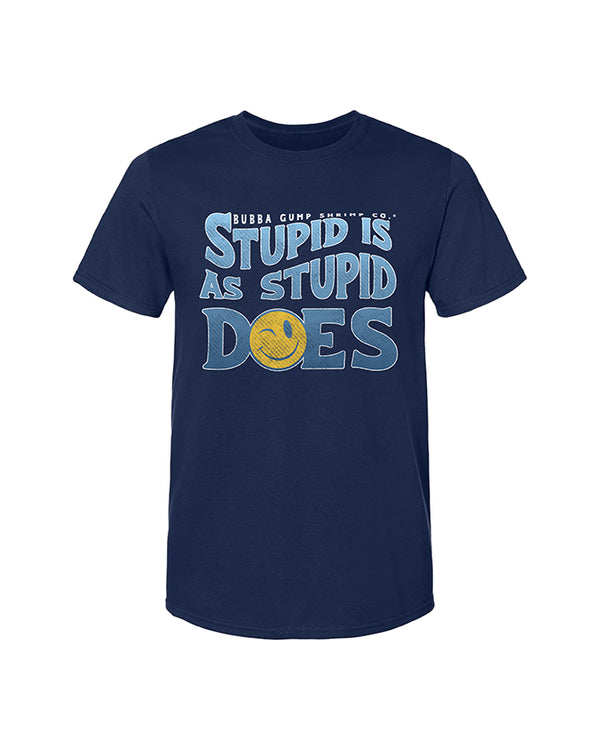 Bubba Gump | Smiley Stupid is as Stupid Does | Adult Tee