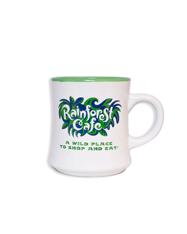 Rainforest Cafe | Coffee Mug | White/Green