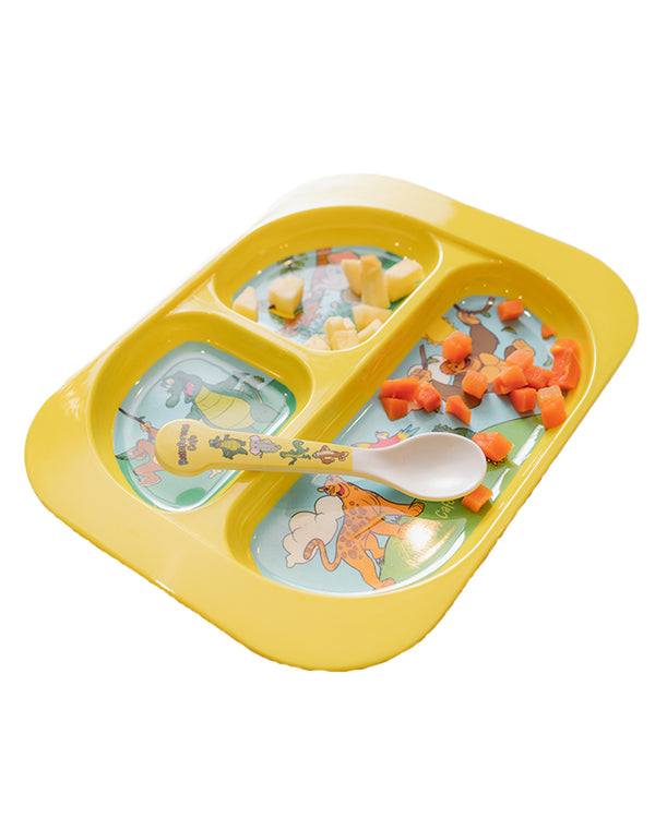 Rainforest Cafe | Kids Divided Plate | Yellow